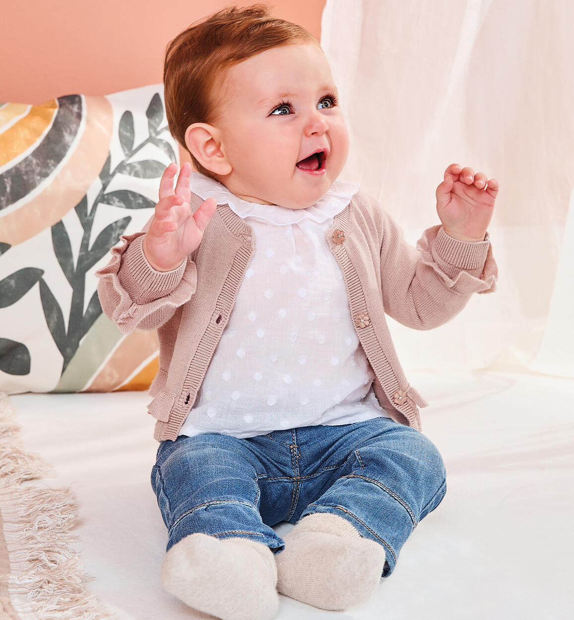 Camicia Bambina Head Vision Corpo, Tessuto Elasticizzato, Bianco/Magenta, Taglia 116 (XS)