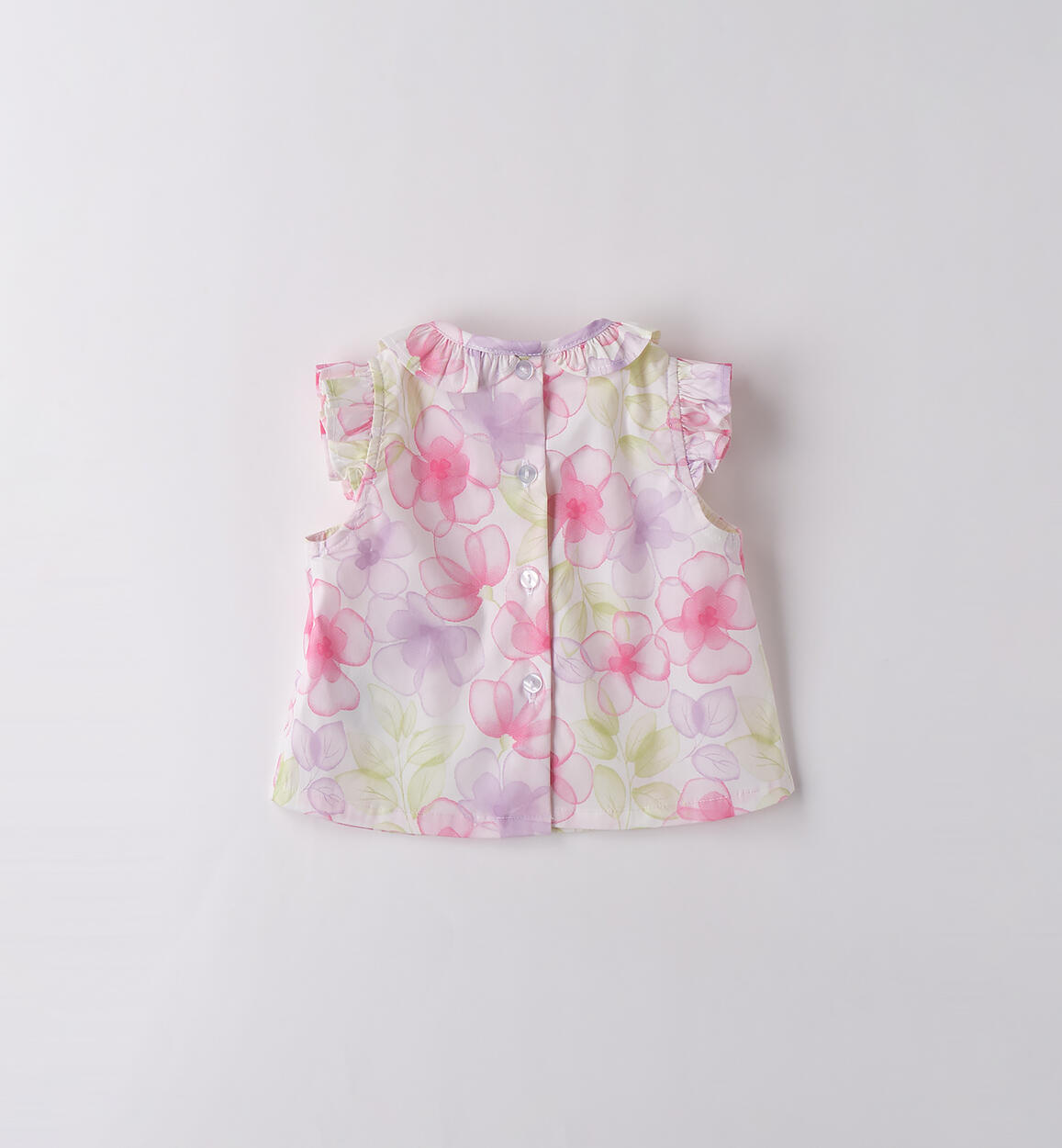 Camicia bimba Minibanda BIANCO-ROSA-6BEE - 0393B70100