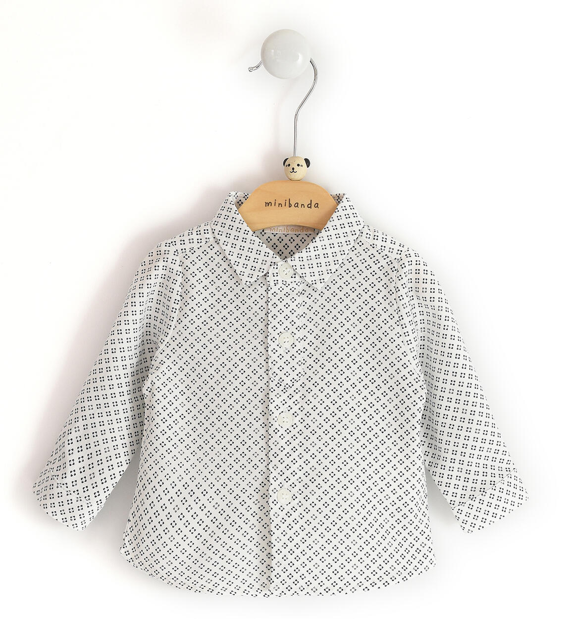 Minibanda boy's cotton shirt from 1 to 24 months CREAM Minibanda