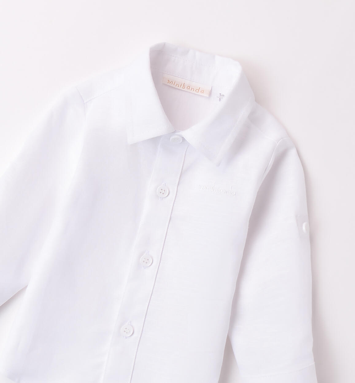 Camicia bimbo Minibanda BIANCO-0113 - 0183B60200
