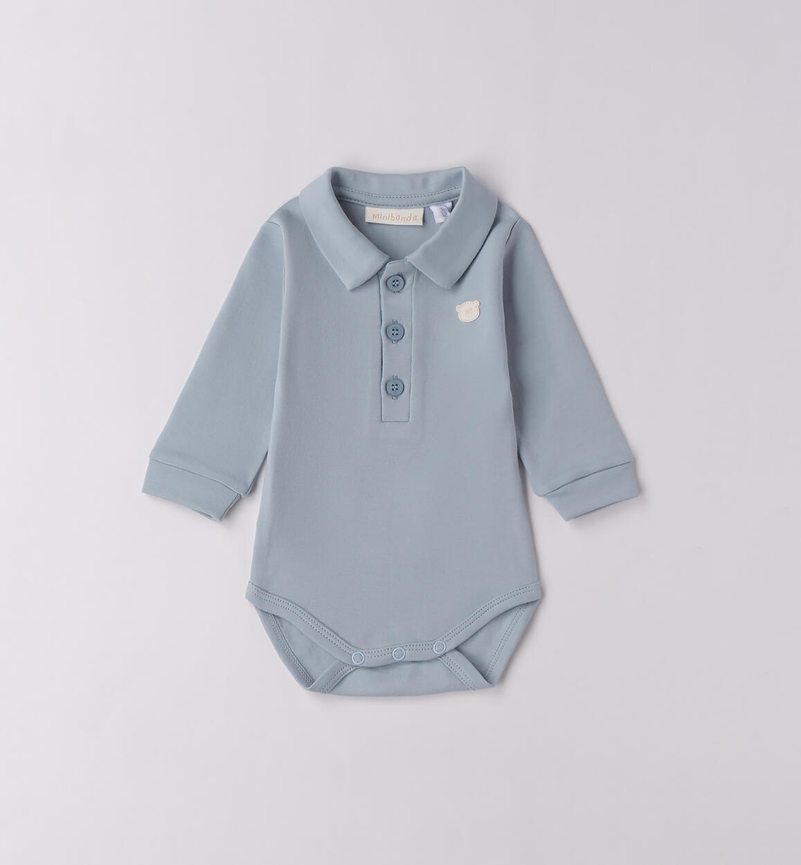 Camicia body neonato AZZURRO Minibanda