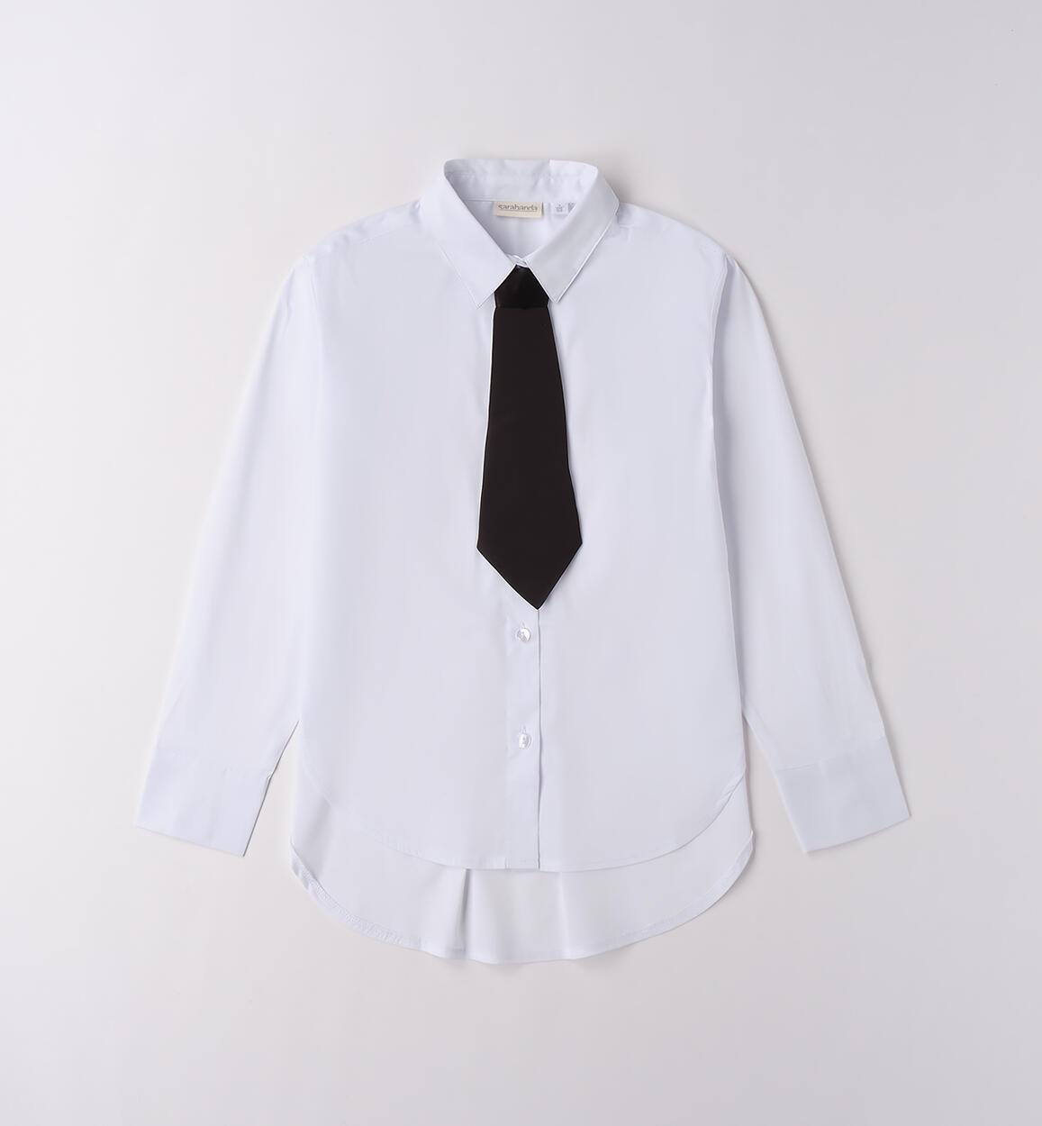 Camicia con cravatta ragazza BIANCO-0113 - 2360F51000