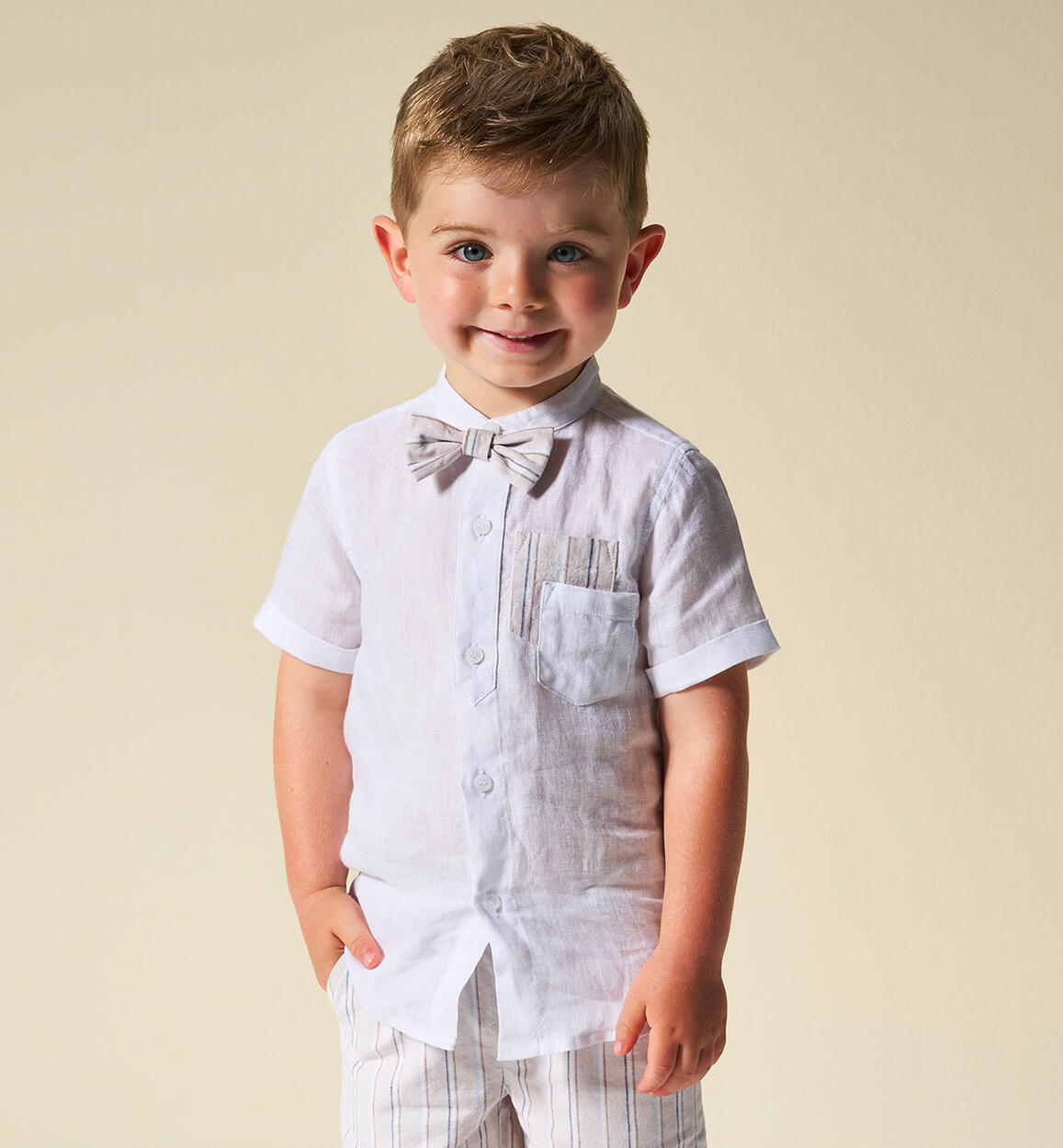 Camicia con papillon bambino BIANCO Sarabanda