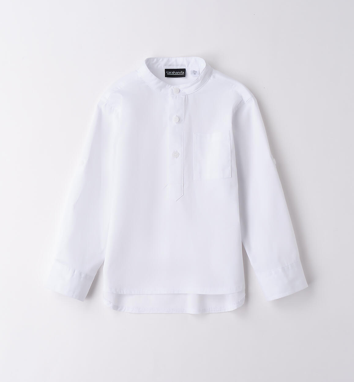 Camicia coreana bambino BIANCO Sarabanda