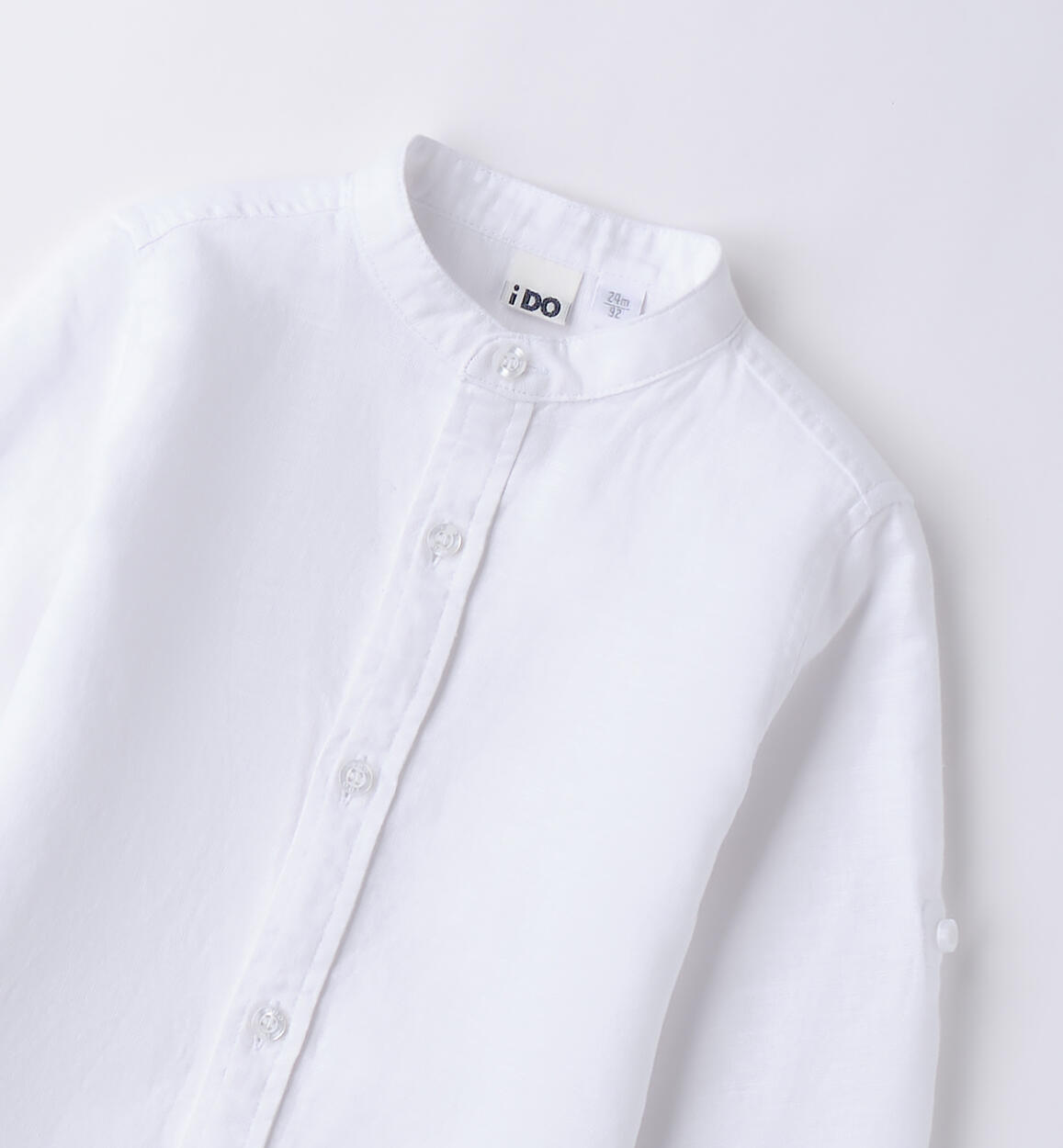 Camicia coreana bambino BIANCO-0113 - 1184B22800