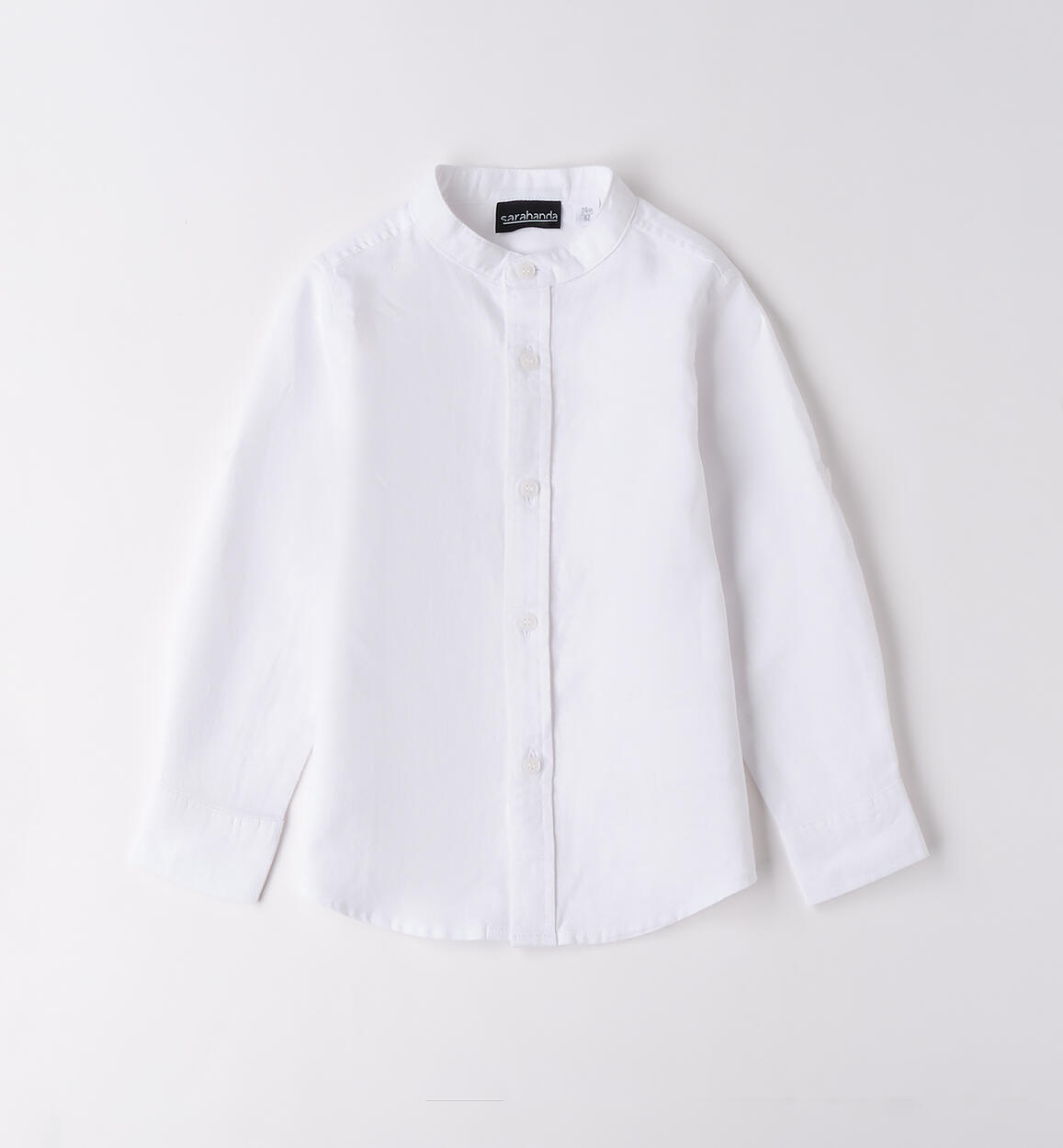 Camicia coreana da bambino BIANCO Sarabanda