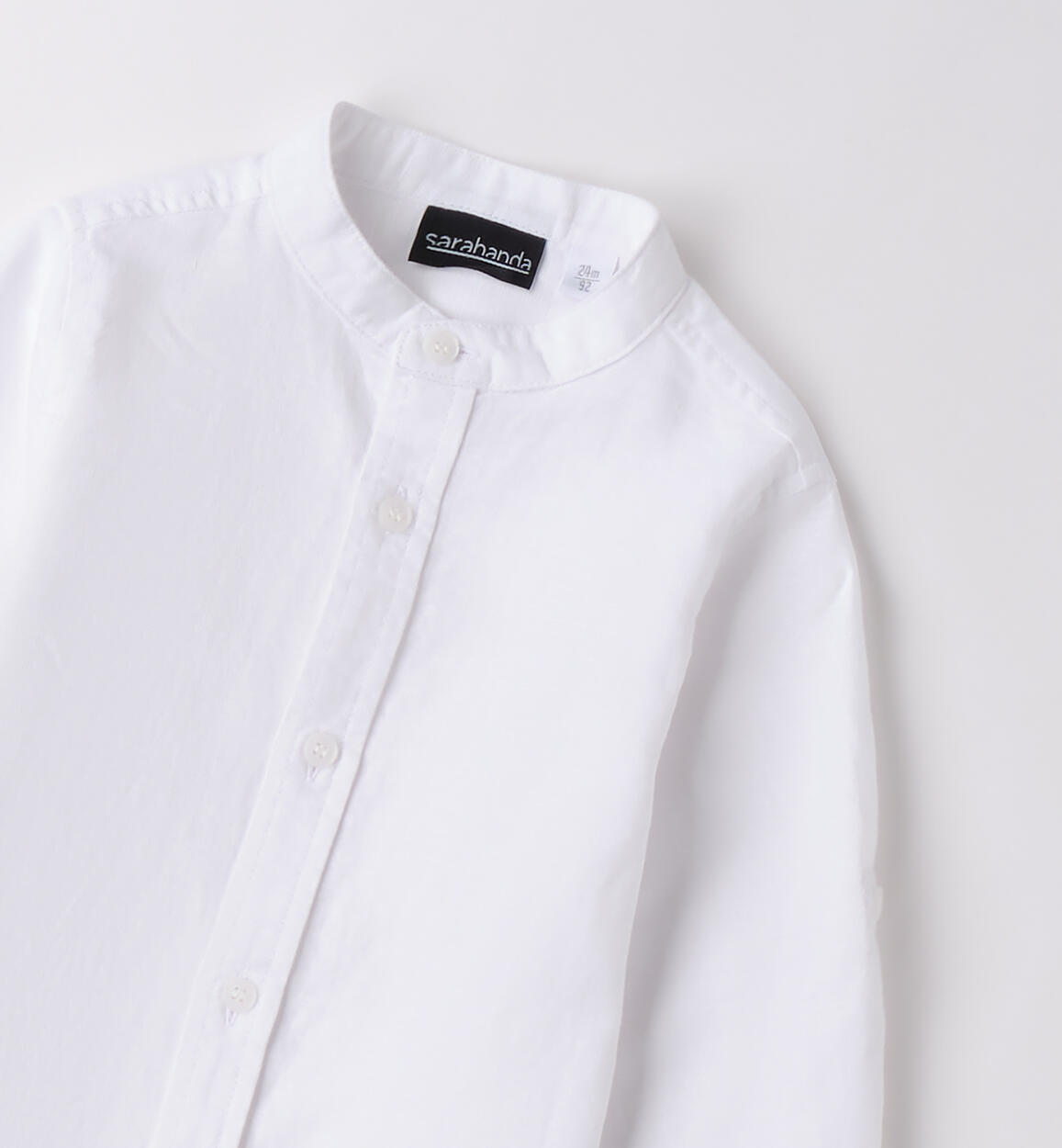 Camicia coreana da bambino BIANCO-0113 - 1180B04300