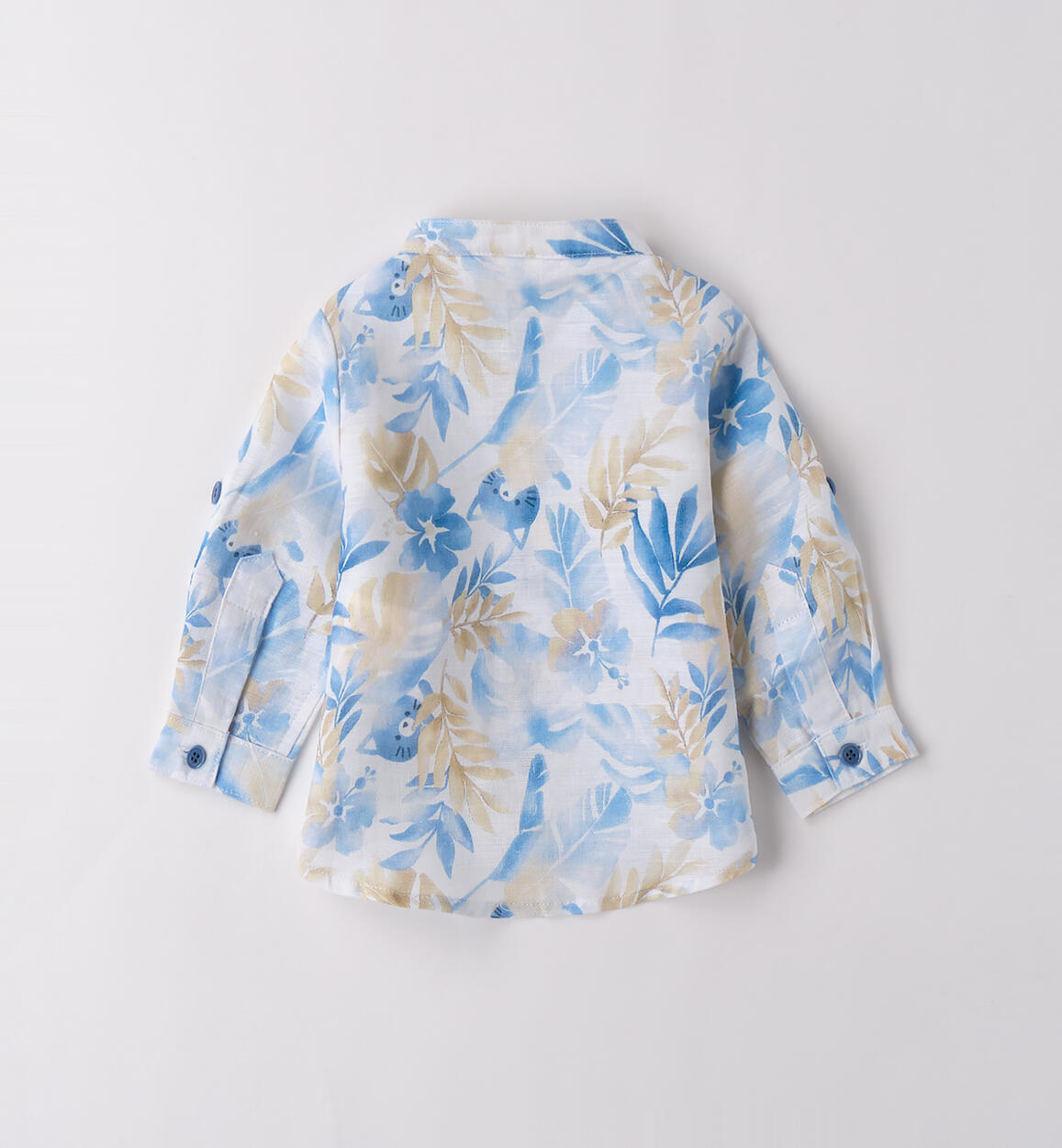 Camicia coreana neonato BIANCO-MULTICOLOR-6BEL - 0183B60600