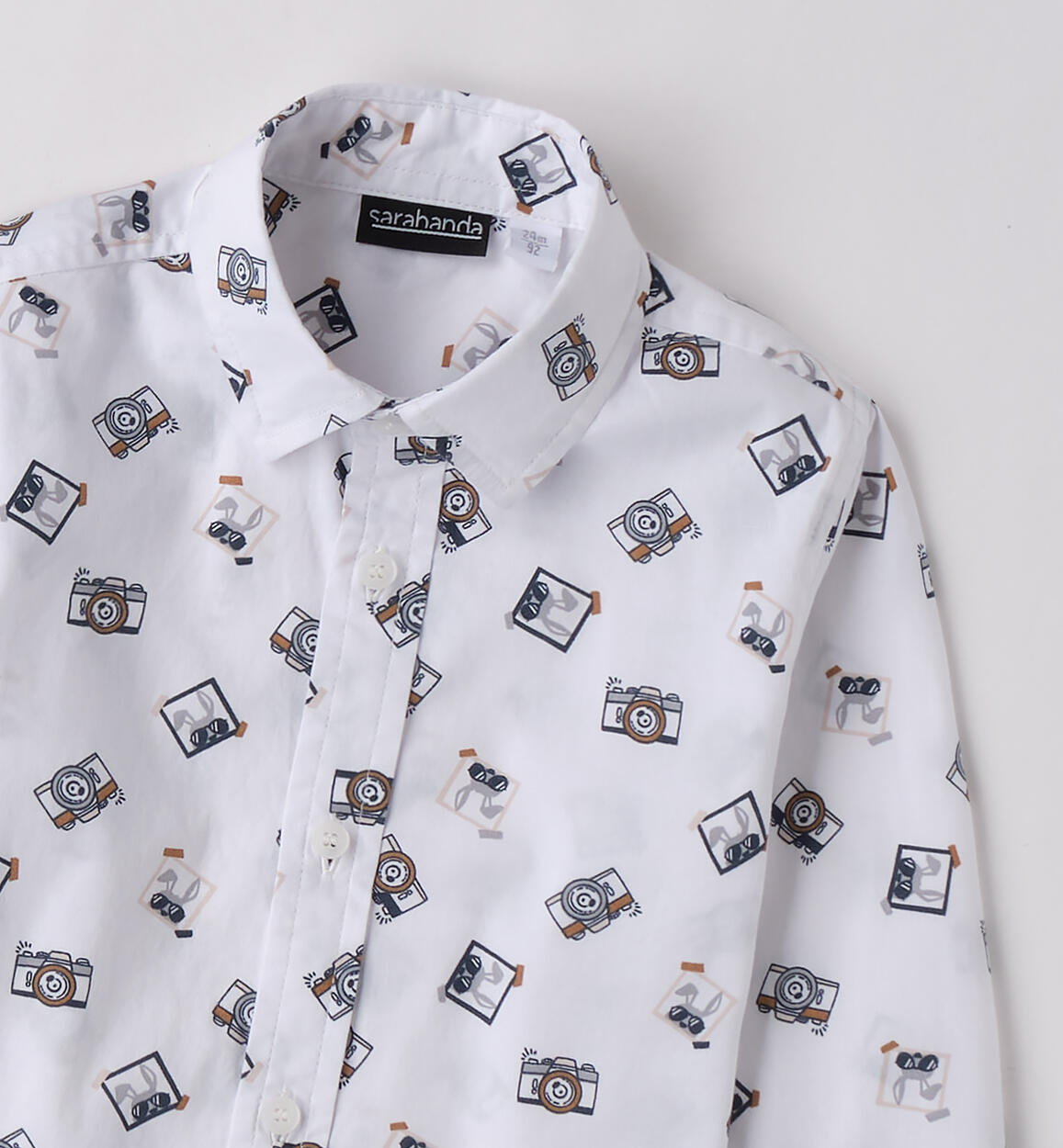 Camicia da bambino BIANCO-MULTICOLOR-6BUG - 1180F12100