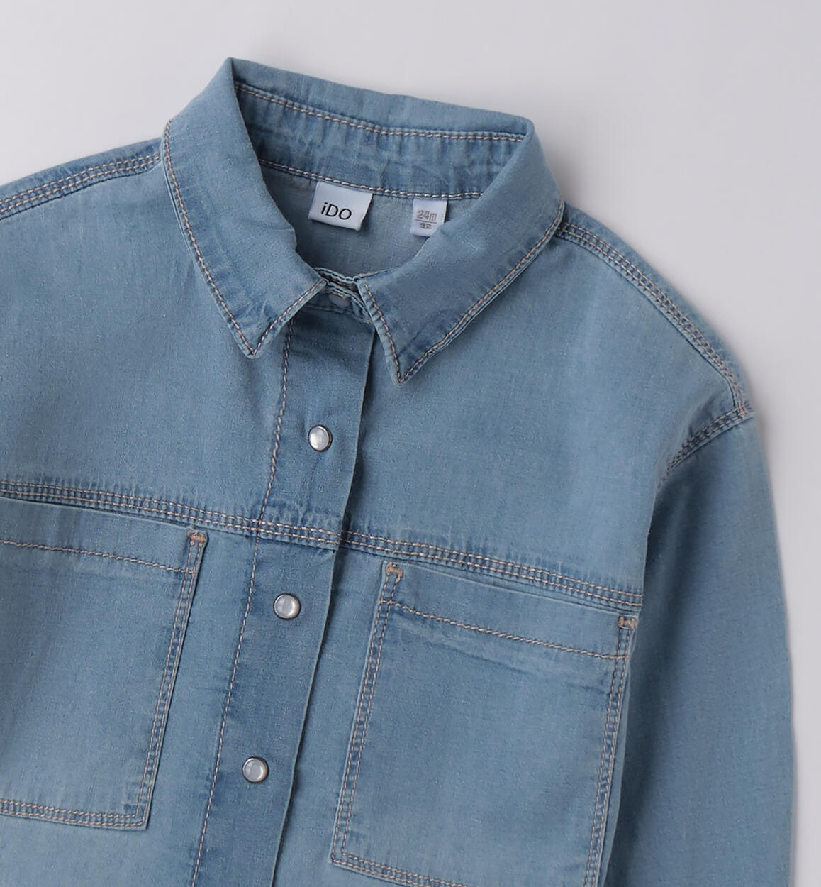 Camicia di jeans bambina LAVATO CHIARISSIMO-7300 - 1384F35100