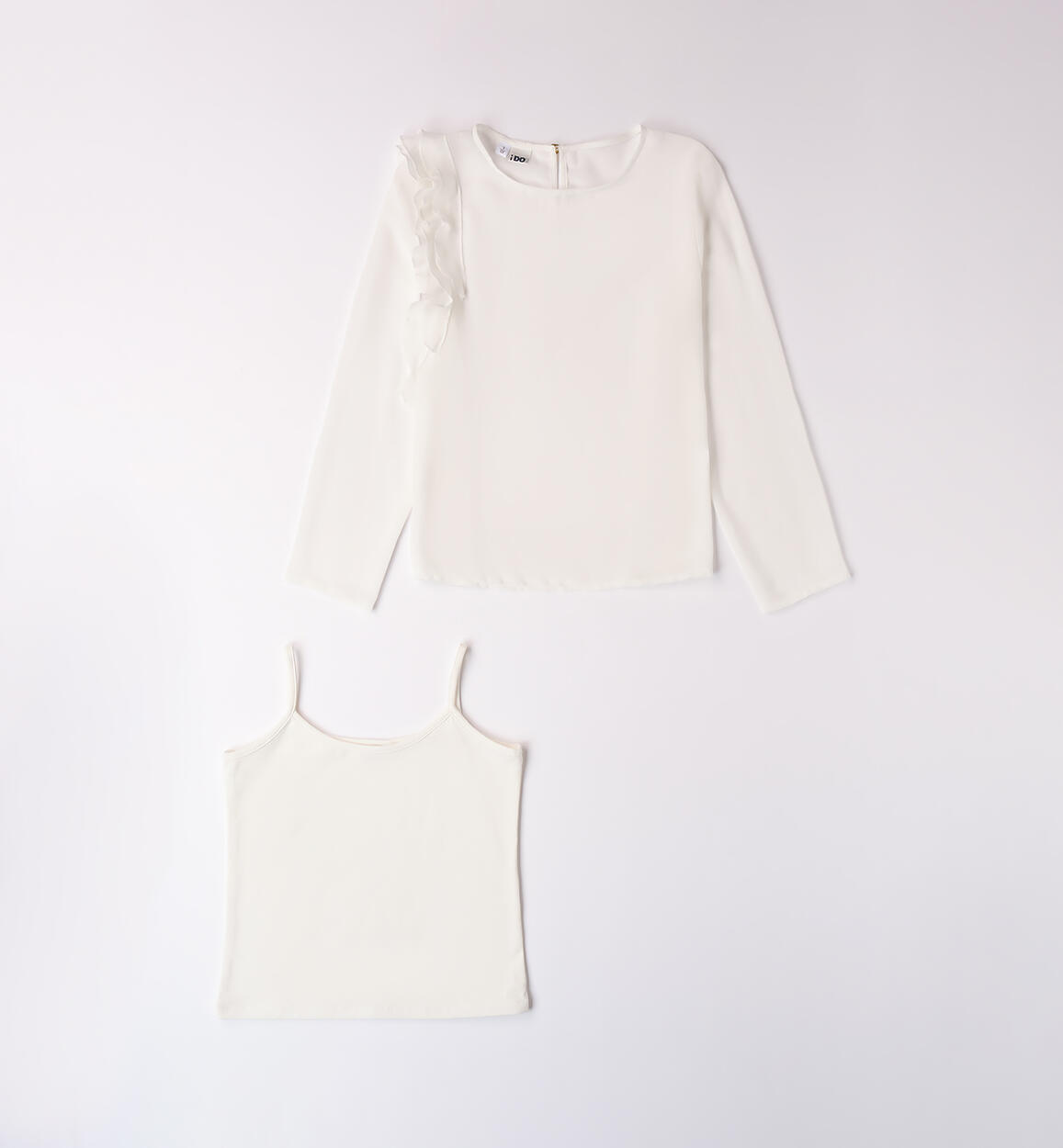 Camicia elegante ragazza PANNA iDO