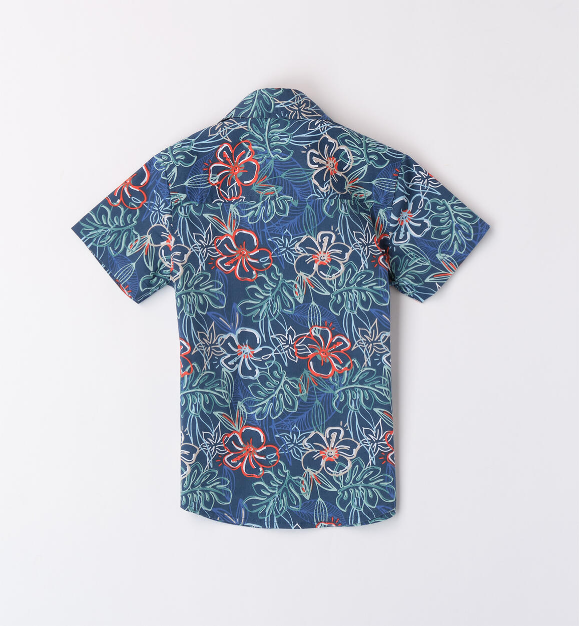 KY`s Original Camicia Hawaiana Bike – 100% Cotone, Con Tasca E Bottoni In Cocco, Grigio/Blu, Taglia M (UE)