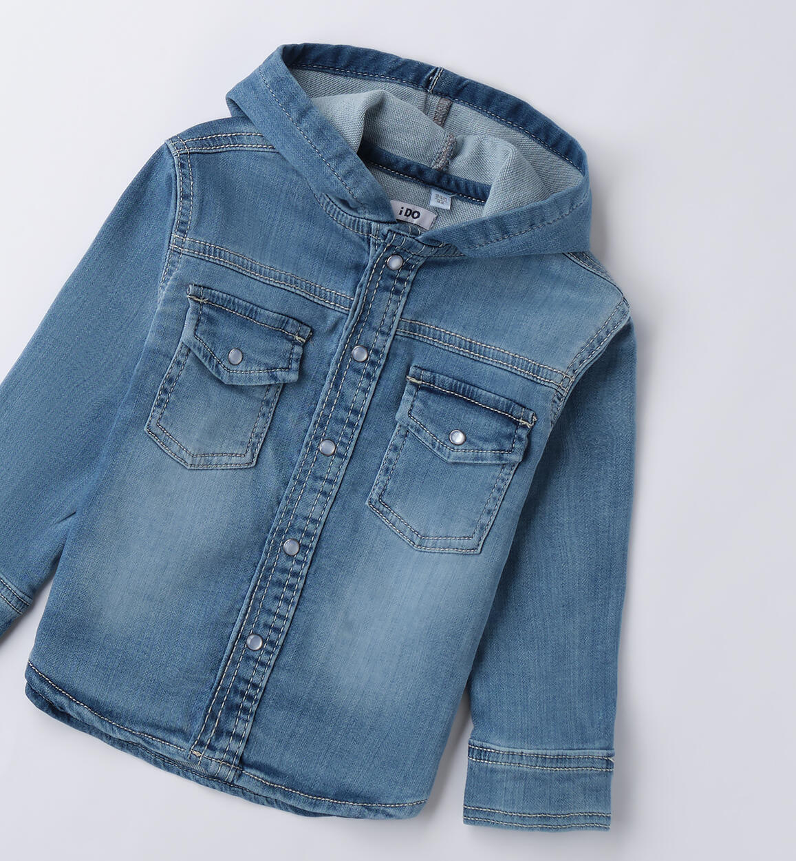 Camicia jeans bambino STONE WASHED CHIARO-7400 - 1184B22900