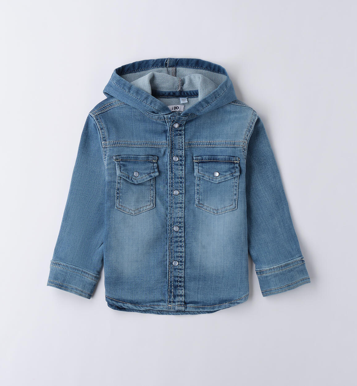 Camicia jeans bambino STONE WASHED CHIARO-7400 - 1184B22900