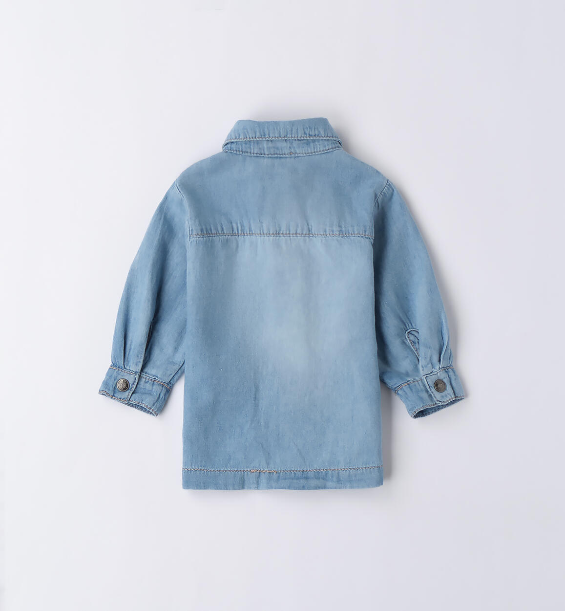 Camicia jeans neonato BLU CHIARO LAVATO-7310 - 0184B05300