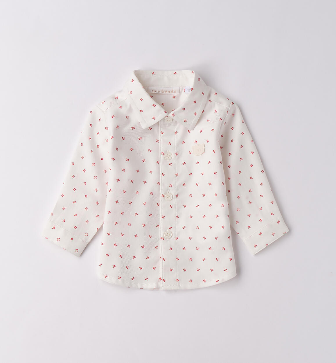 Camicia neonato cerimonia PANNA Minibanda