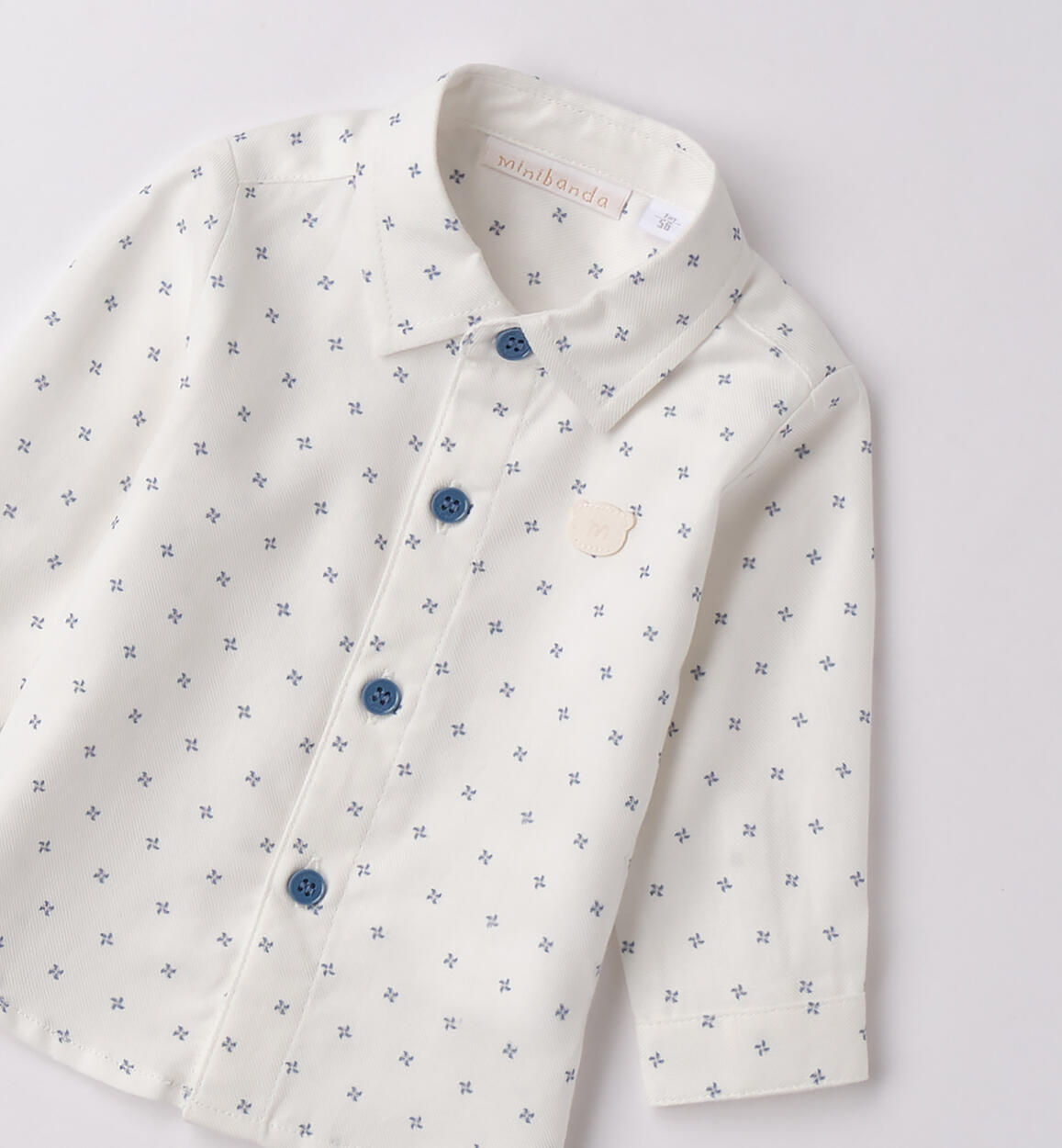 Camicia neonato cerimonia
 PANNA-AZZURRO-6BRU - 0183F60100