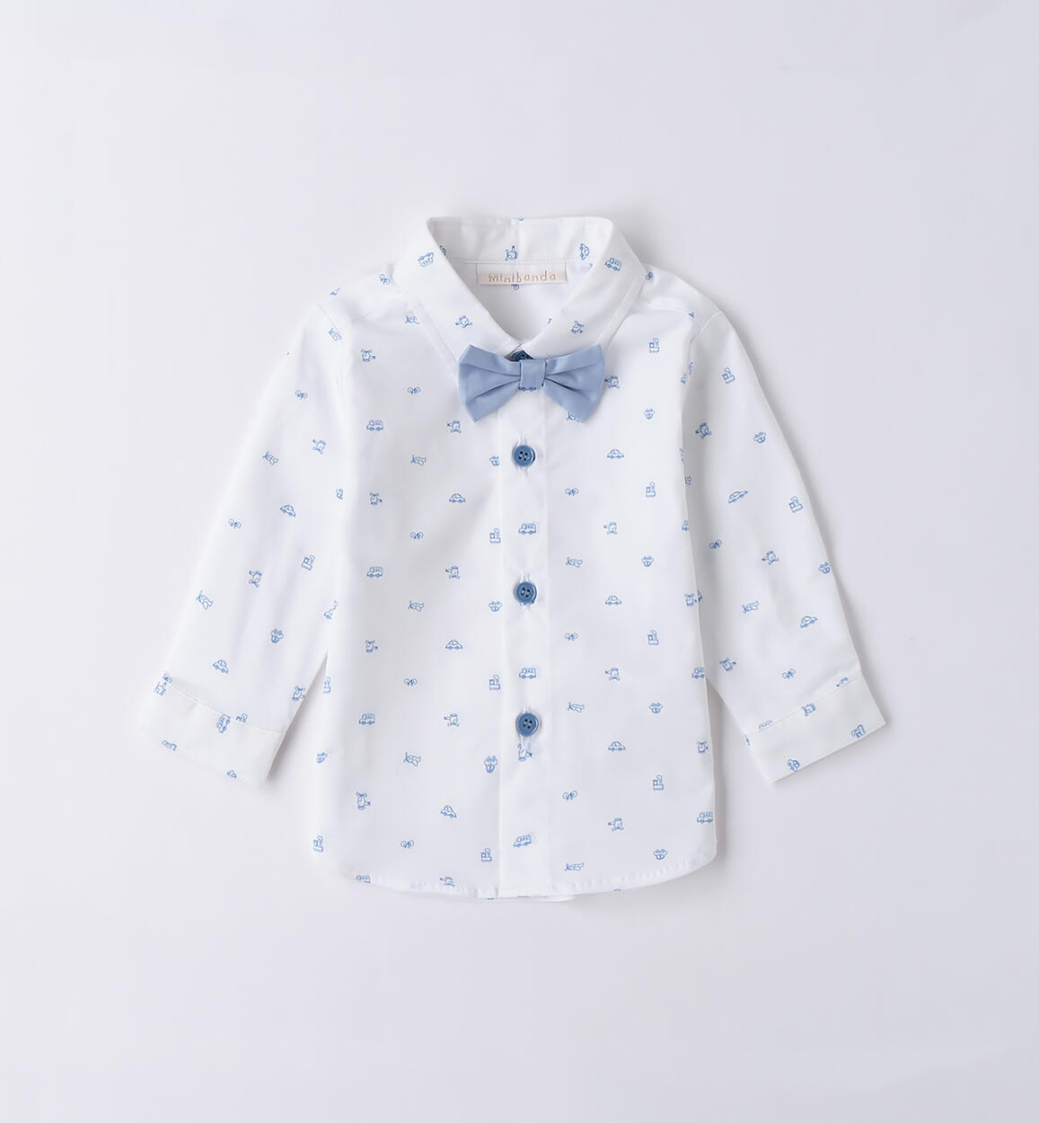 Camicia neonato Minibanda AZZURRO Minibanda