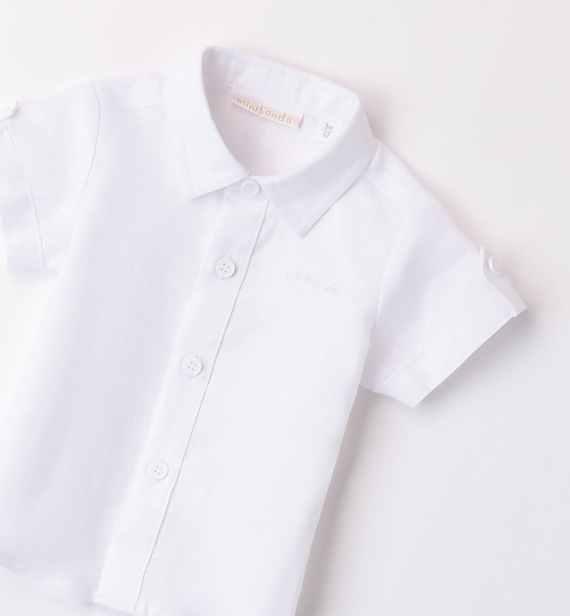 Camicia neonato Minibanda BIANCO-0113 - 0193B60400