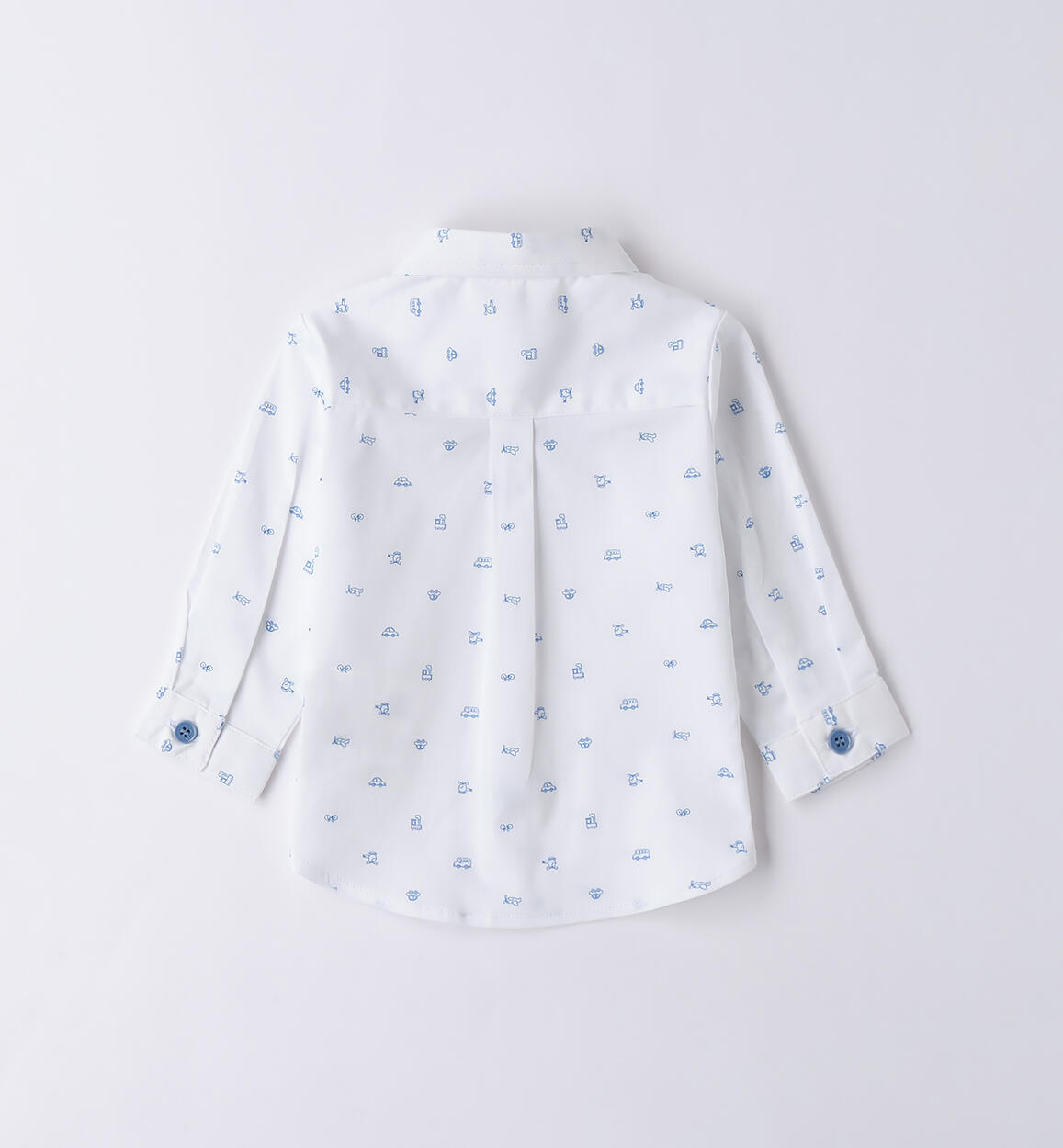 Camicia neonato Minibanda BIANCO-AZZURRO-6BEG - 0183B60000
