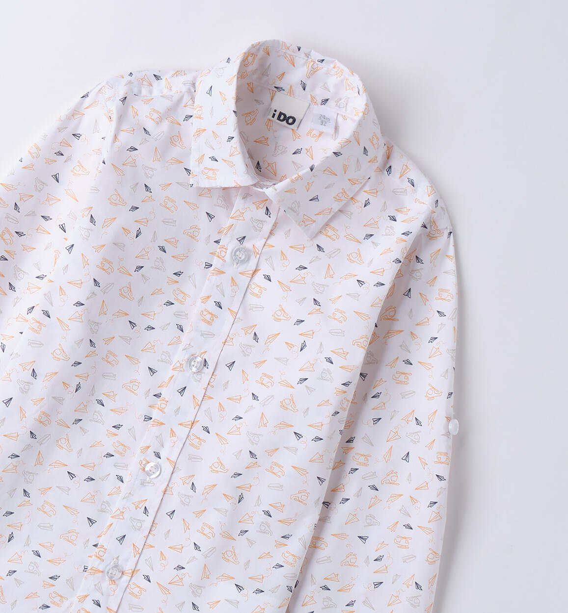 Camicia per bambino iDO BIANCO-ARANCIO-6BHC - 1184B23100