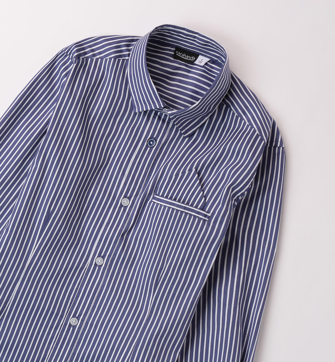 Camicia per bambino Sarabanda BIANCO-AZZURRO-6BFZ - 2320B65100