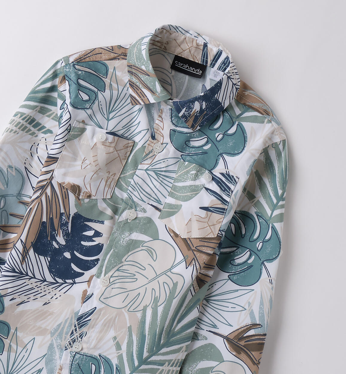 Camicia per bambino Sarabanda BIANCO-MULTICOLOR-6BLE - 1180B13300