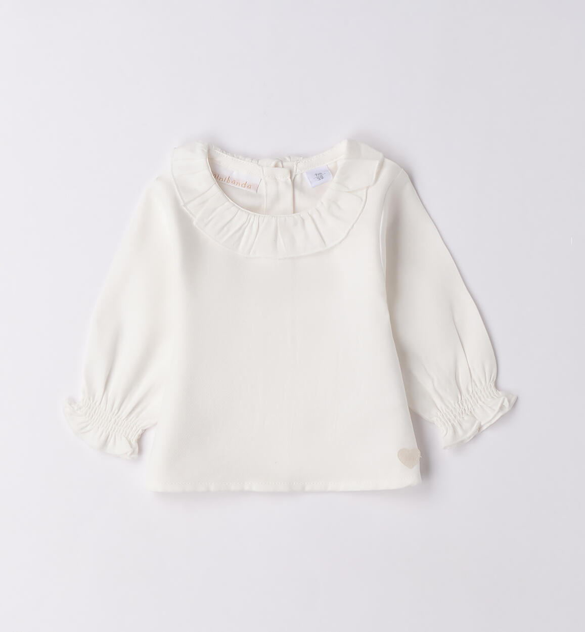 Camicia per neonata PANNA Minibanda