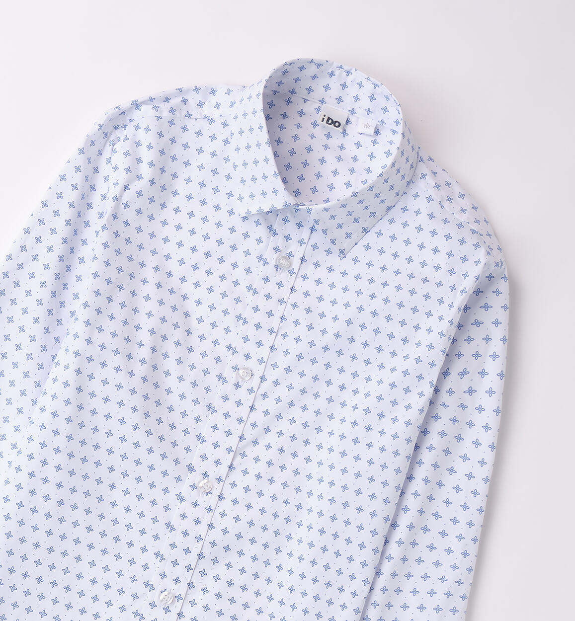 Camicia per ragazzo iDO BIANCO-BLUETTE-6BCS - 2324B58400