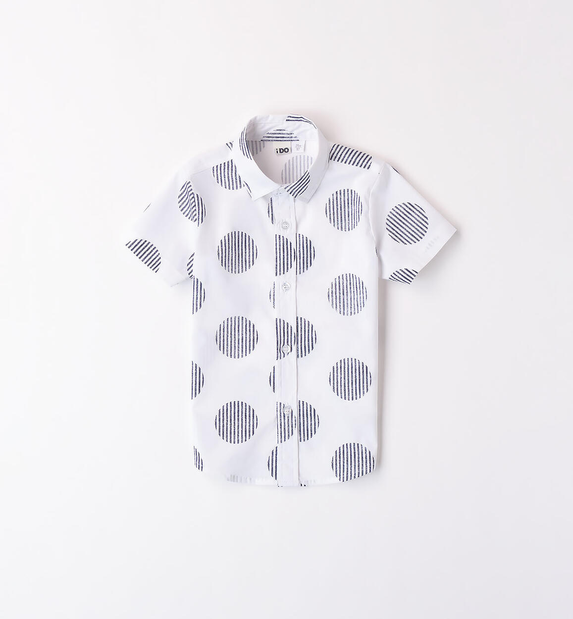Camicia pois per bambino BIANCO iDO