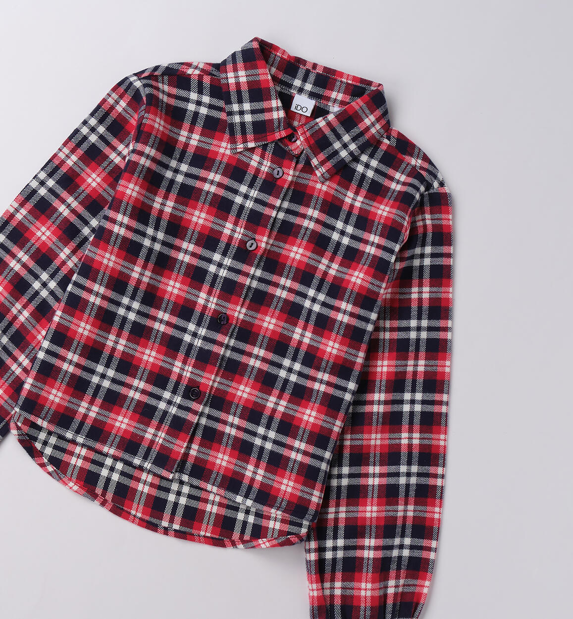 Camicia ragazza a quadri ROSSO-2244 - 2364F49100