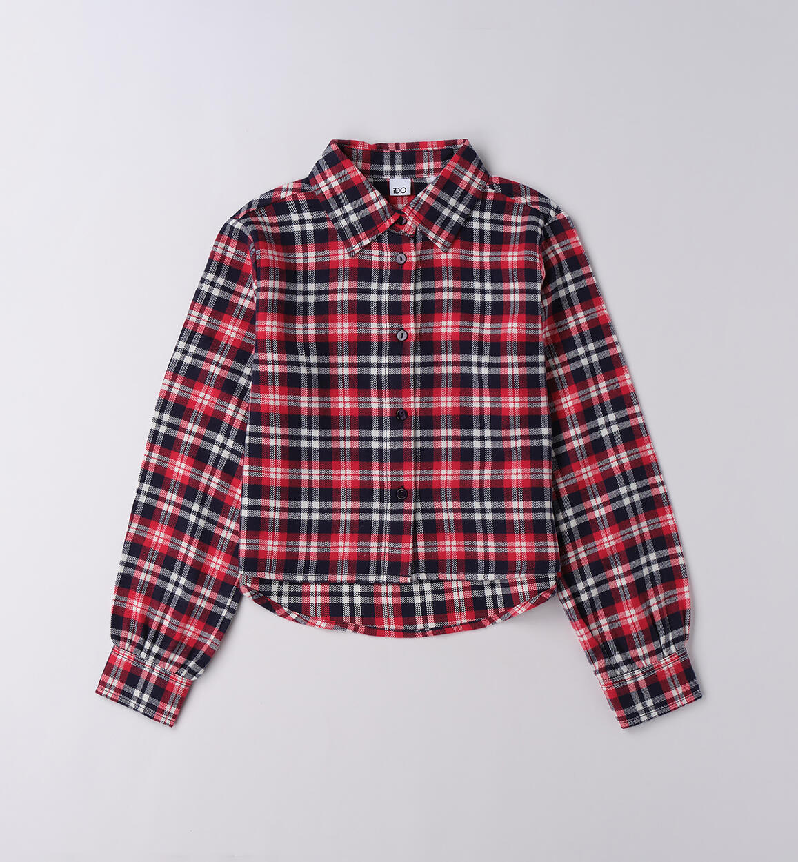 Camicia ragazza a quadri ROSSO-2244 - 2364F49100