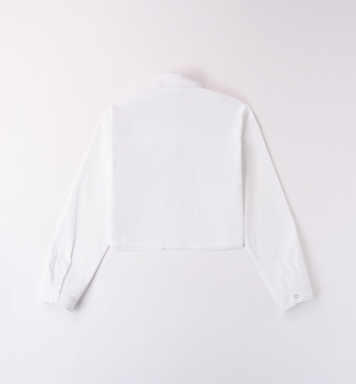 Camicia ragazza cropped BIANCO-0113 - 2364B69100