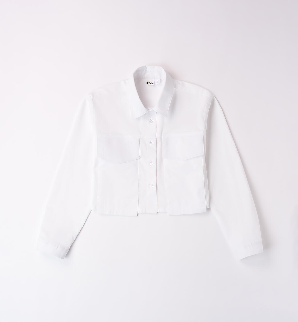 Camicia ragazza cropped BIANCO-0113 - 2364B69100
