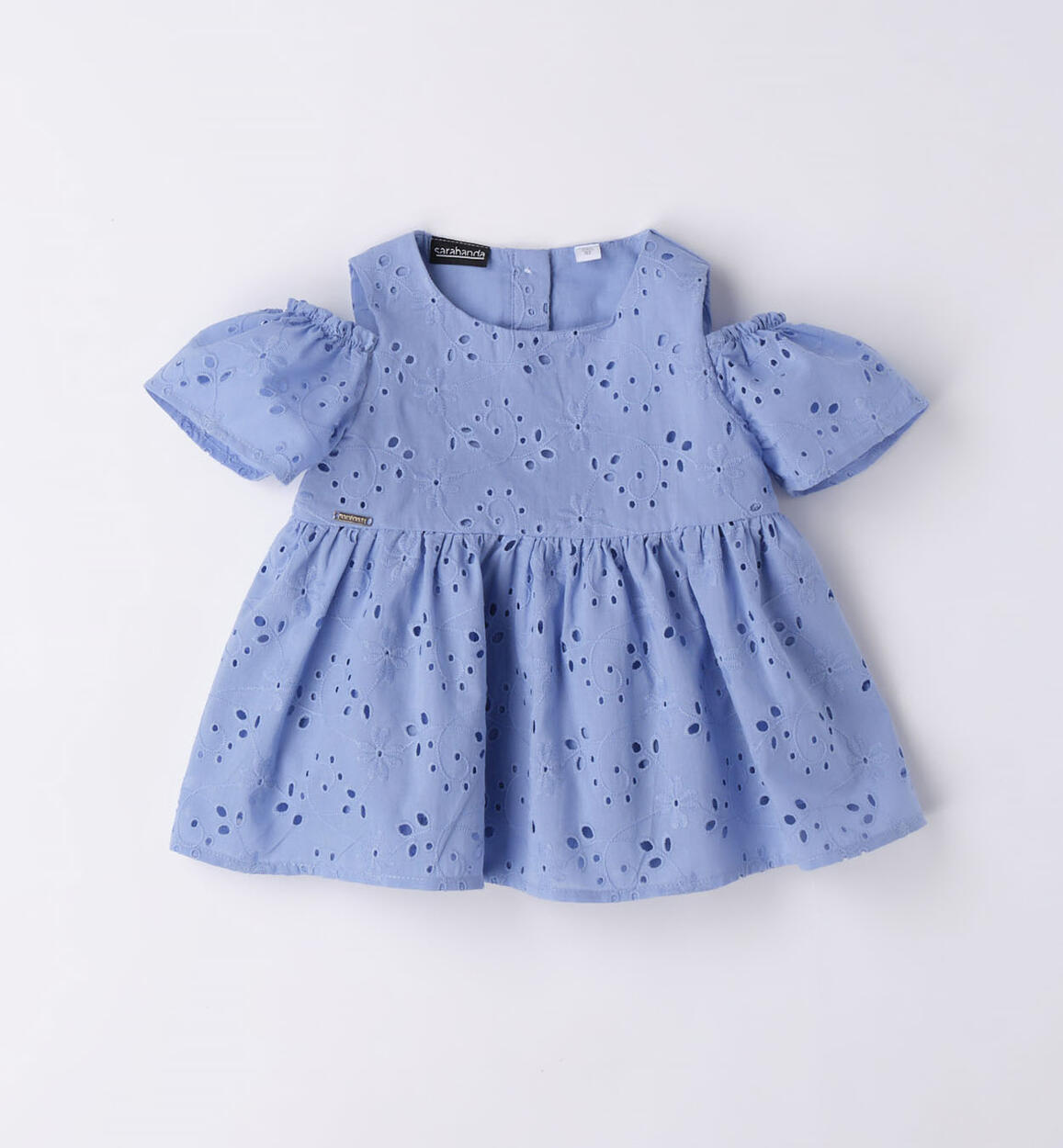 Camicia sangallo bambina BLU Sarabanda