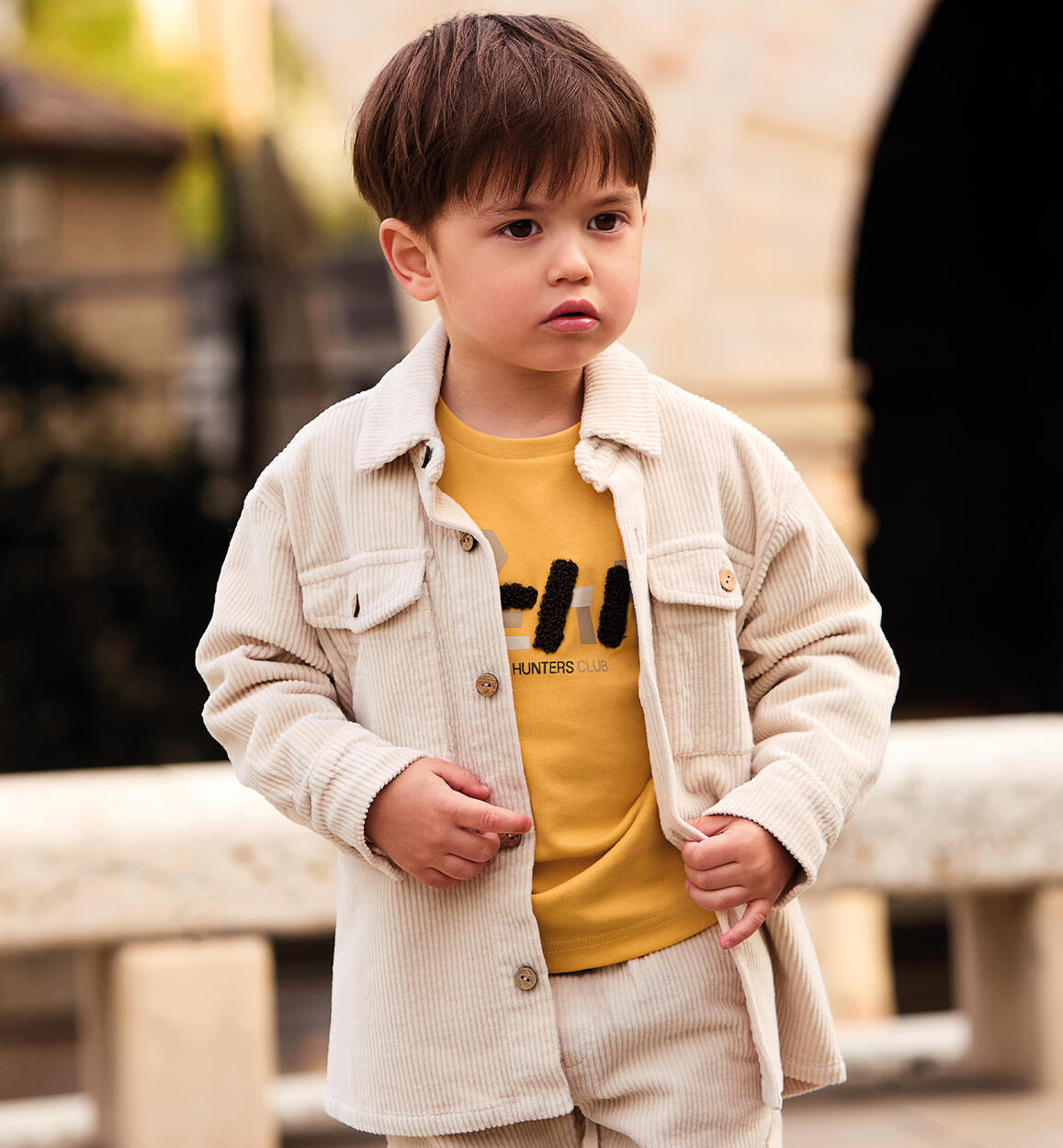 Camicia Sarabanda bambino BEIGE Sarabanda