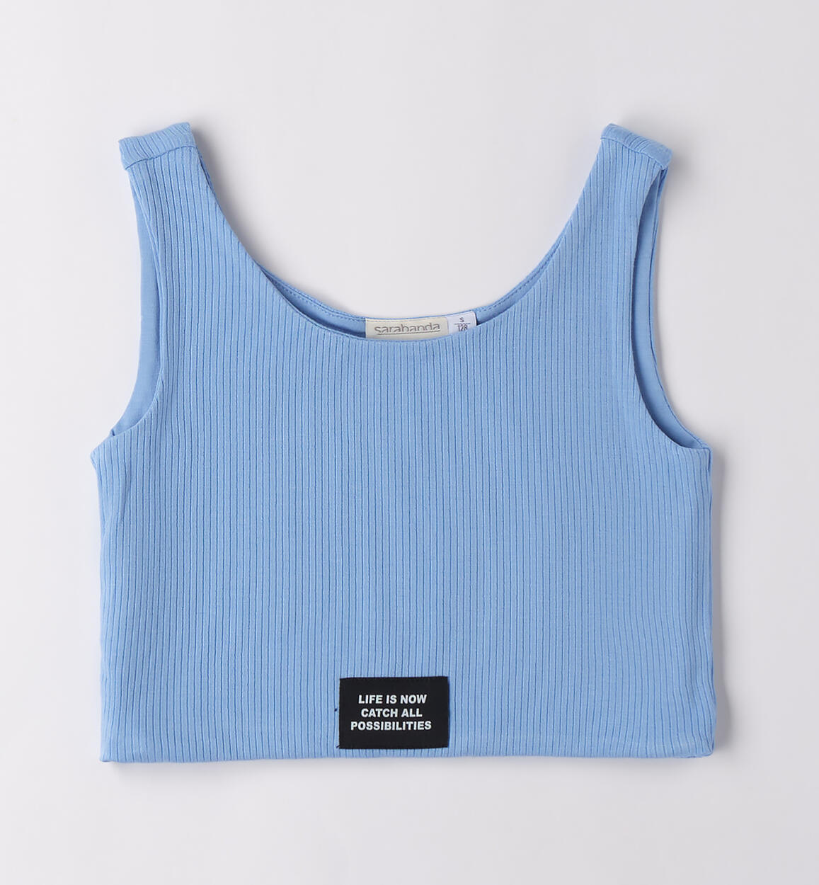 Canotta per ragazza AZZURRO Sarabanda
