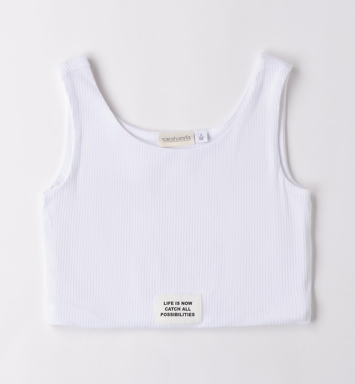 Canotta per ragazza BIANCO Sarabanda