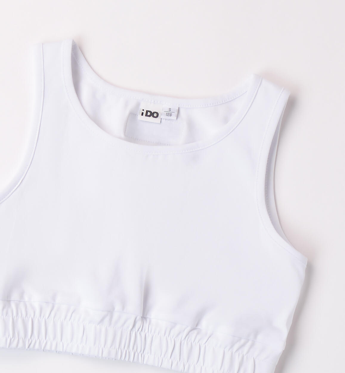Girls' sporty vest top BIANCO-0113 - 2474884300