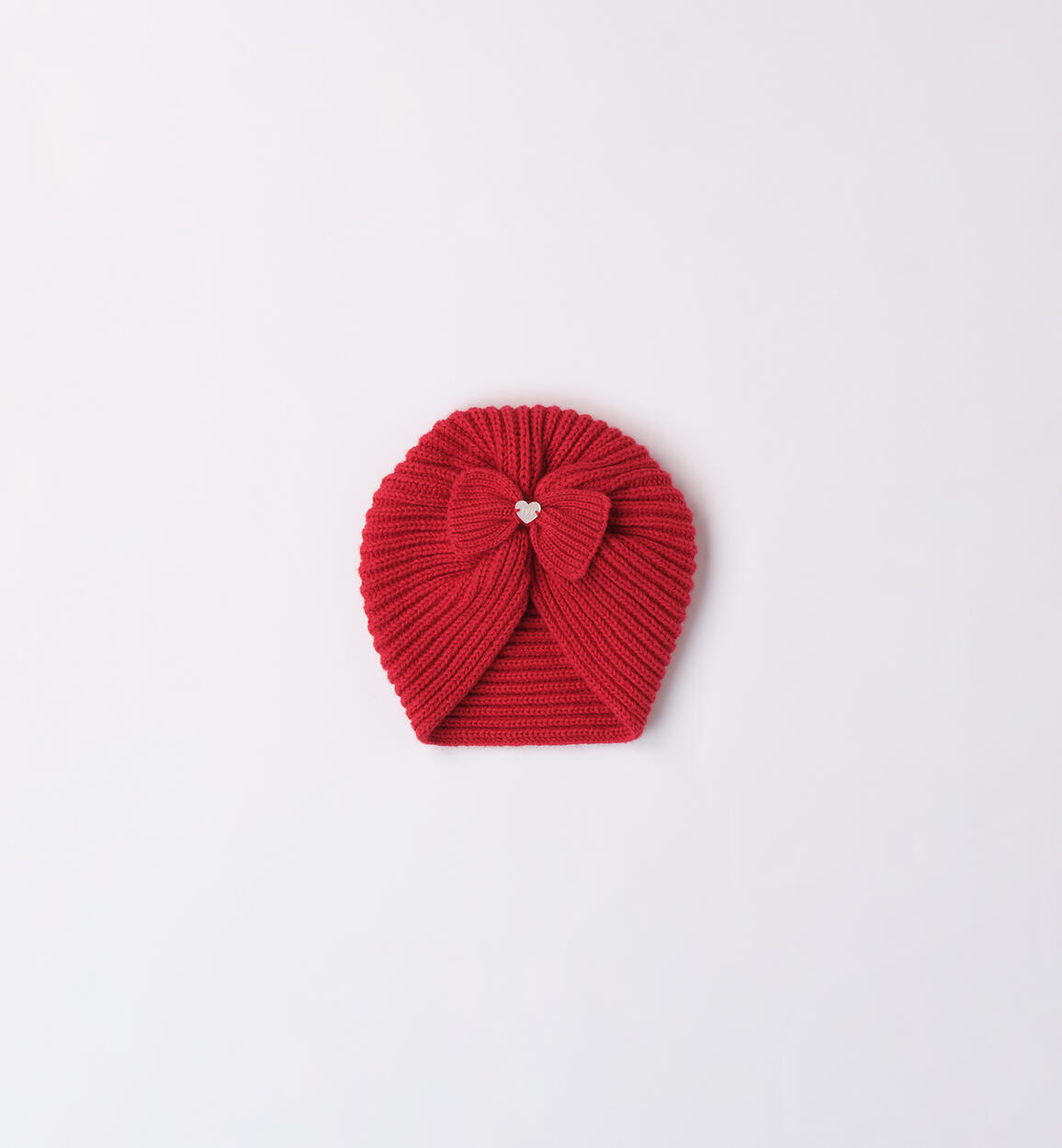 Cappellino con nodo neonata ROSSO Minibanda