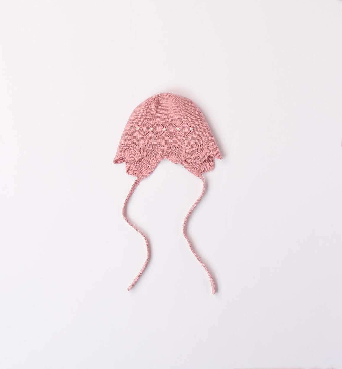 Cappellino cotone neonata ROSA Minibanda