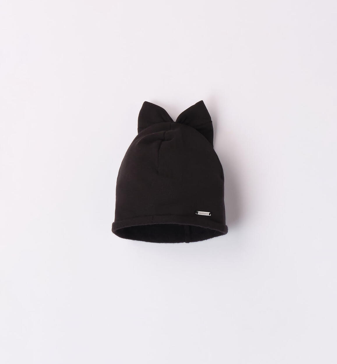 Sarabanda fleece hat for girls from 9 months to 8 years BLACK Sarabanda