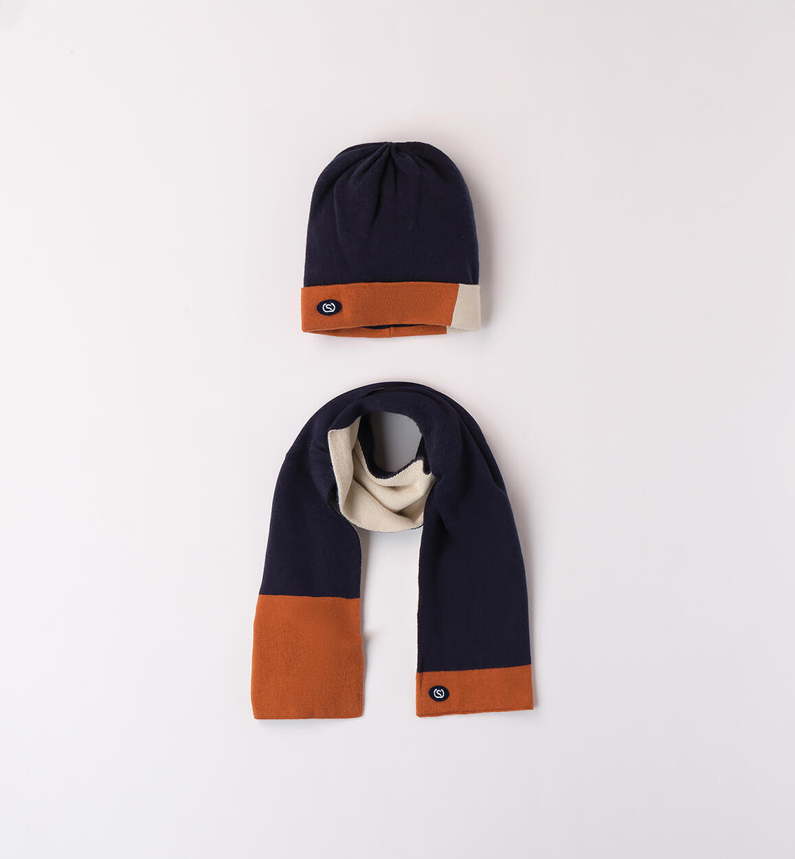 Cappello e sciarpa bambino BLU Sarabanda