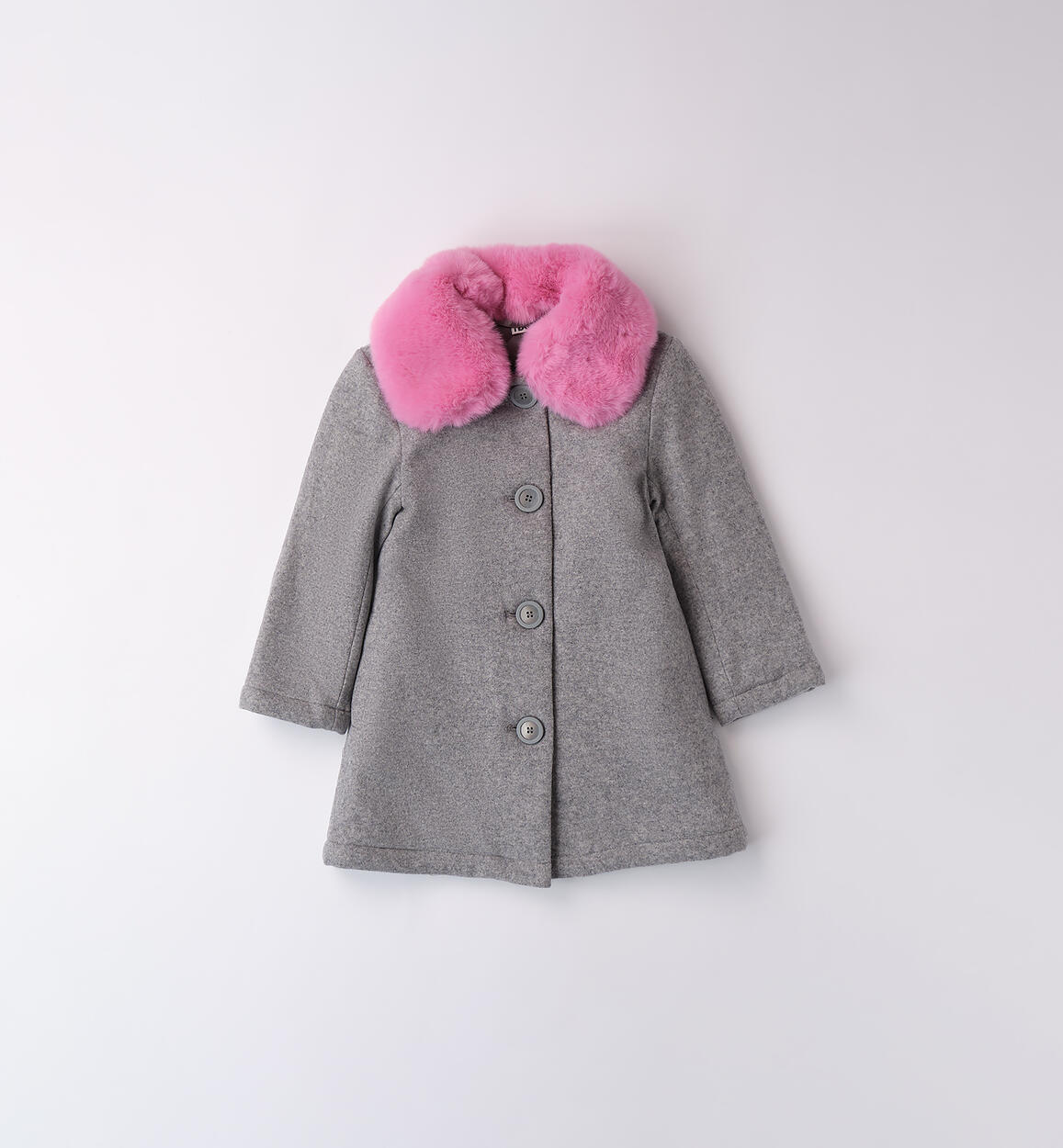 Cappotto bambina elegante GRIGIO iDO