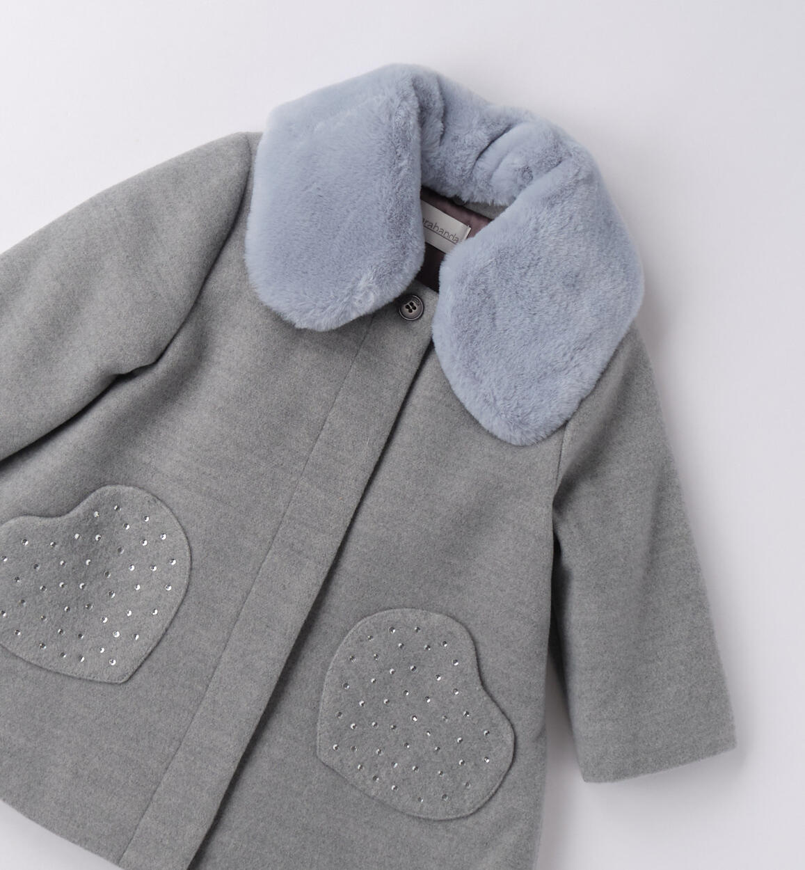 Cappotto per bambina GRIGIO MELANGE-8967 - 1800F38000