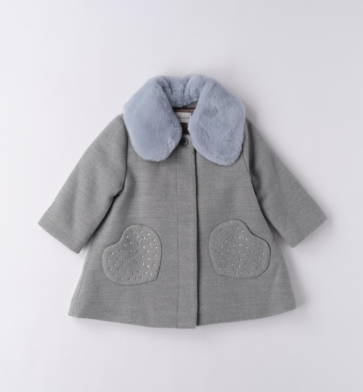 Cappotto per bambina GRIGIO MELANGE-8967 - 1800F38000