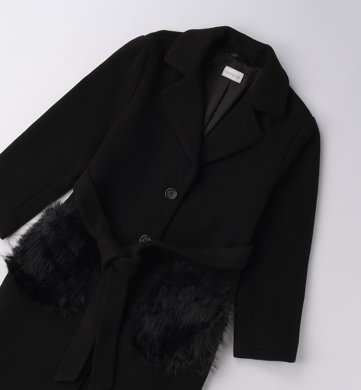 Cappotto per ragazza NERO-0658 - 2780F57100