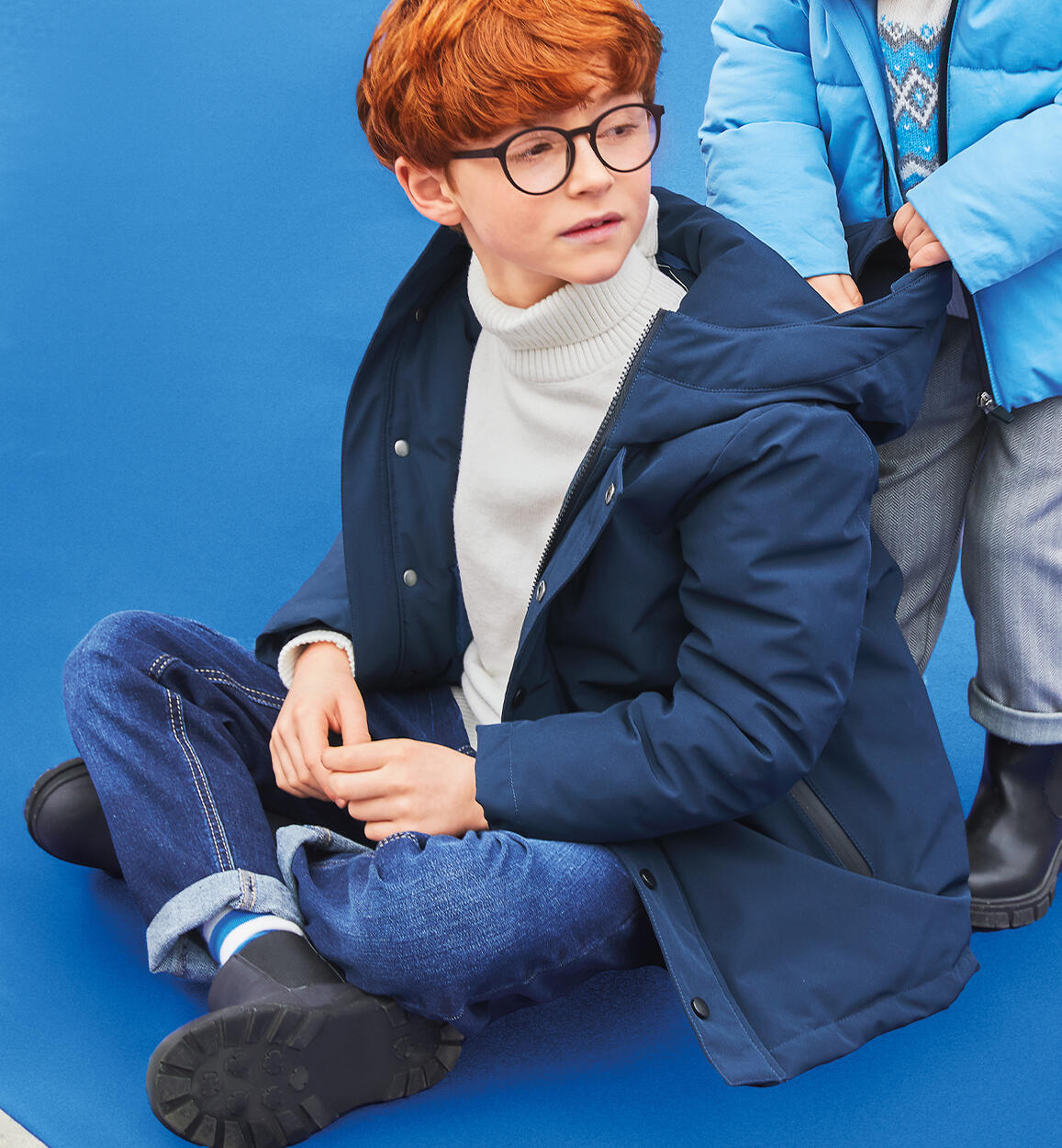 Cappotto per ragazzo BLU iDO