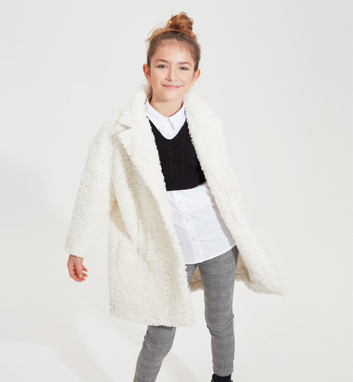 Girl teddy coat from 8 to 16 years old iDO CREAM iDO