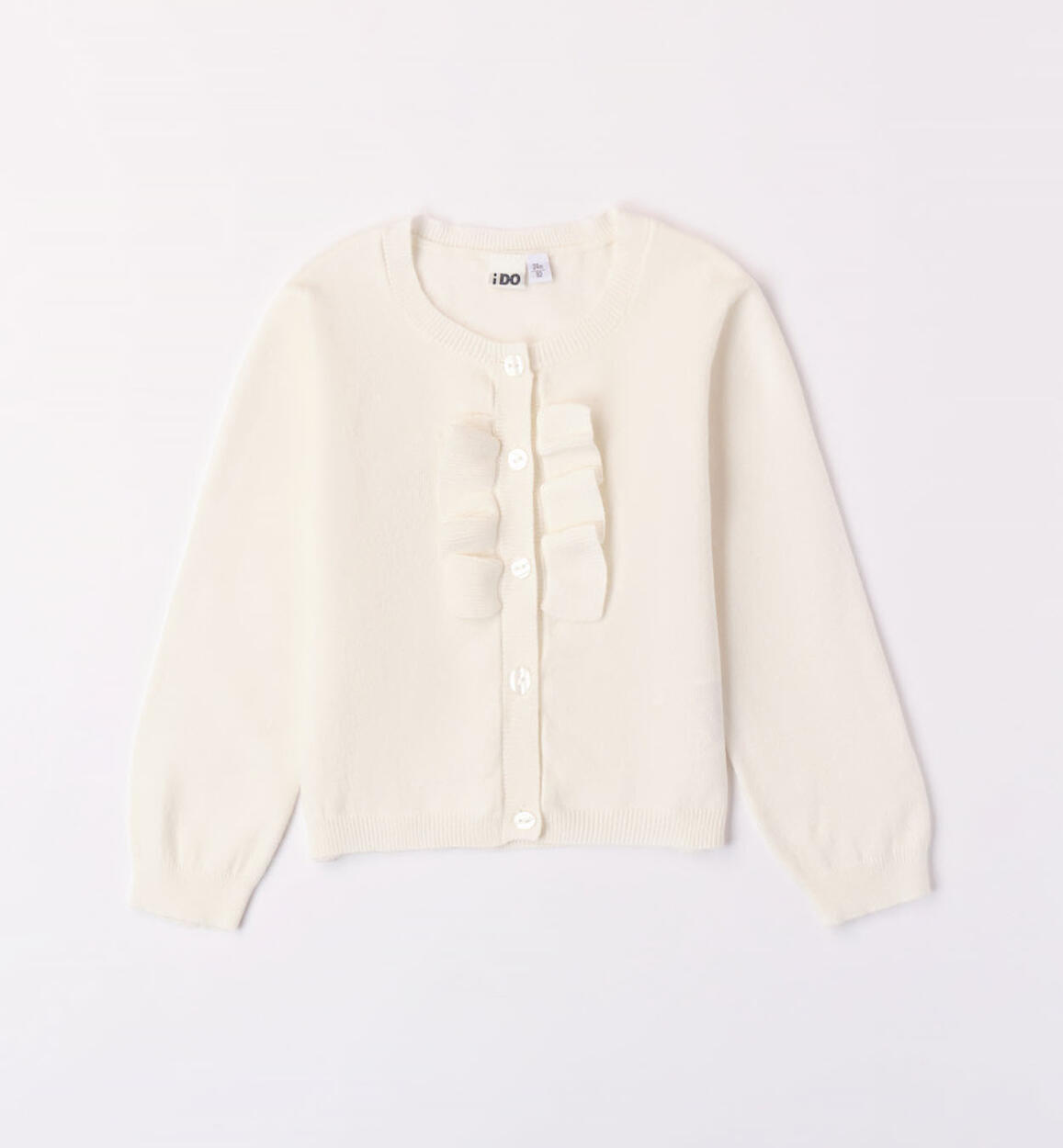 iDO cardigan with ruffles for girls aged 9 months to 8 years CREAM iDO